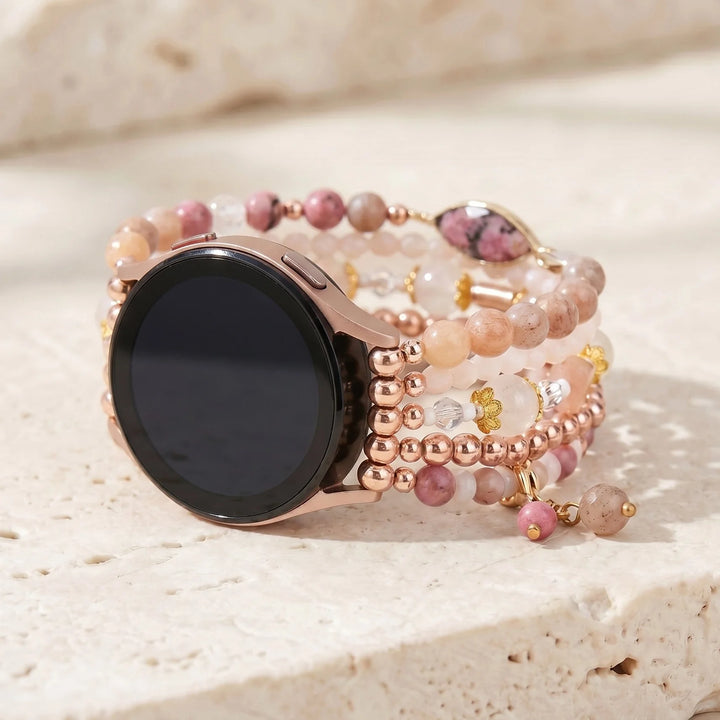 Rose Glow Sunstone Samsung Watch Band - Sunstone
