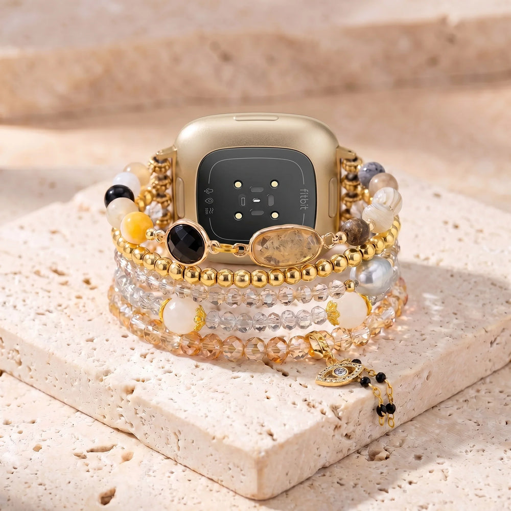Golden Hour Citrine Fitbit Watch Band - Citrine