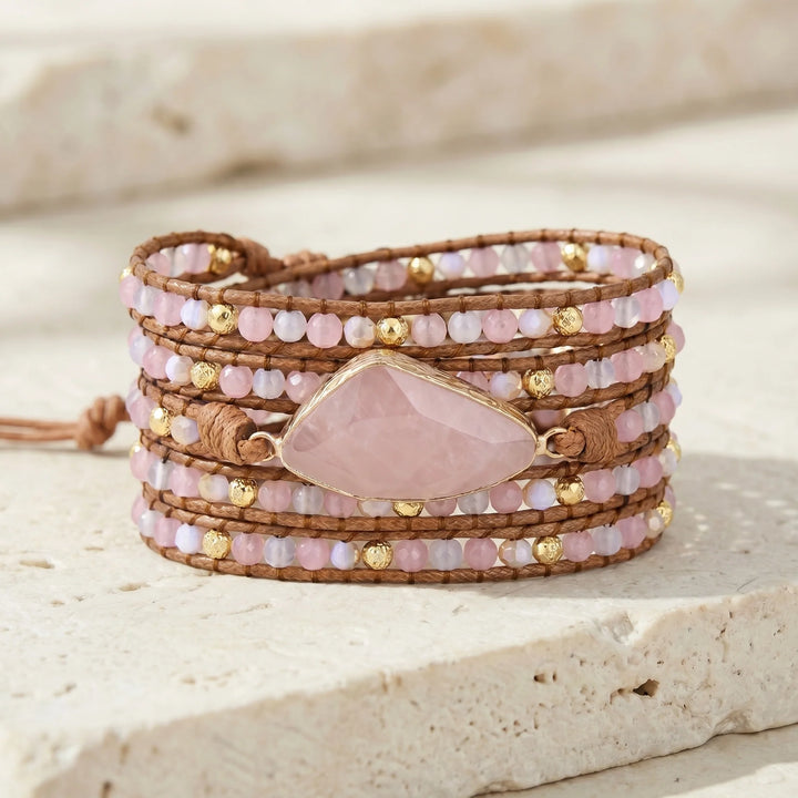 Gentle Grace Rose Quartz Bracelet - Rose Quartz