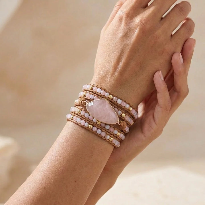 Gentle Grace Rose Quartz Bracelet - Rose Quartz