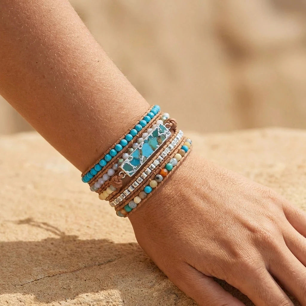 Wild Soul Turquoise Wrap Bracelet - Turquoise