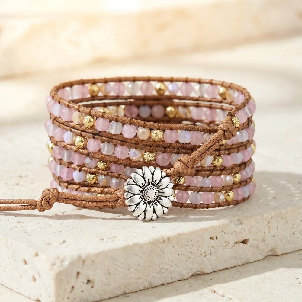Gentle Grace Rose Quartz Bracelet - Rose Quartz