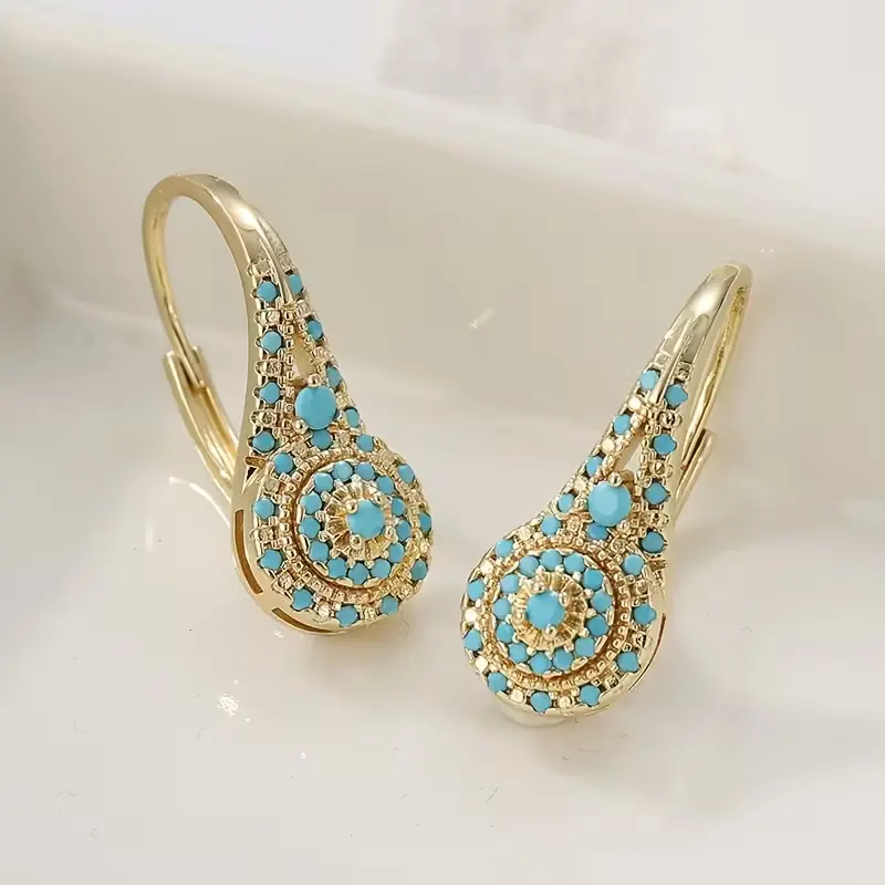 Turquoise Teardrop Earrings