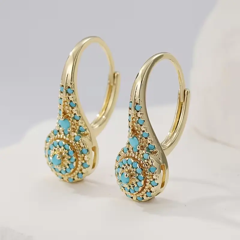 Turquoise Teardrop Earrings
