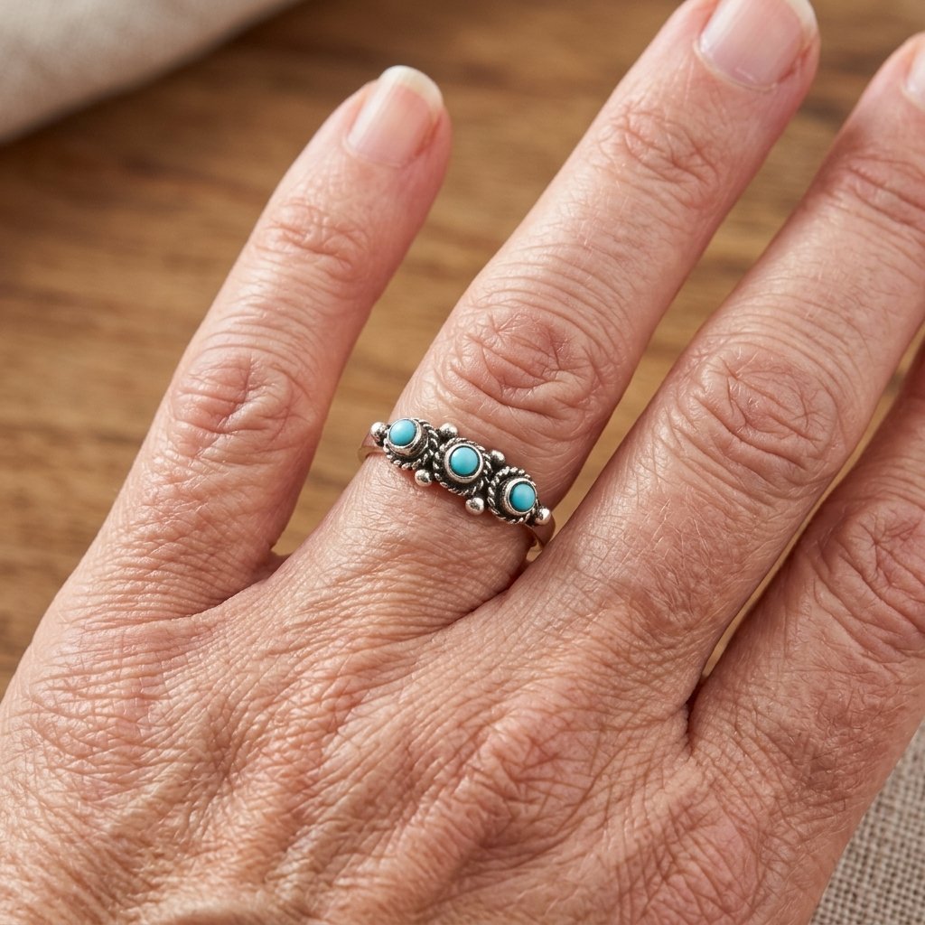 Bohemian Vintage Turquoise Ring