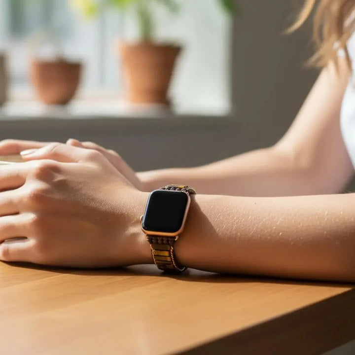 Powerful Tiger's Eye Apple Watch Band - Tiger's Eye